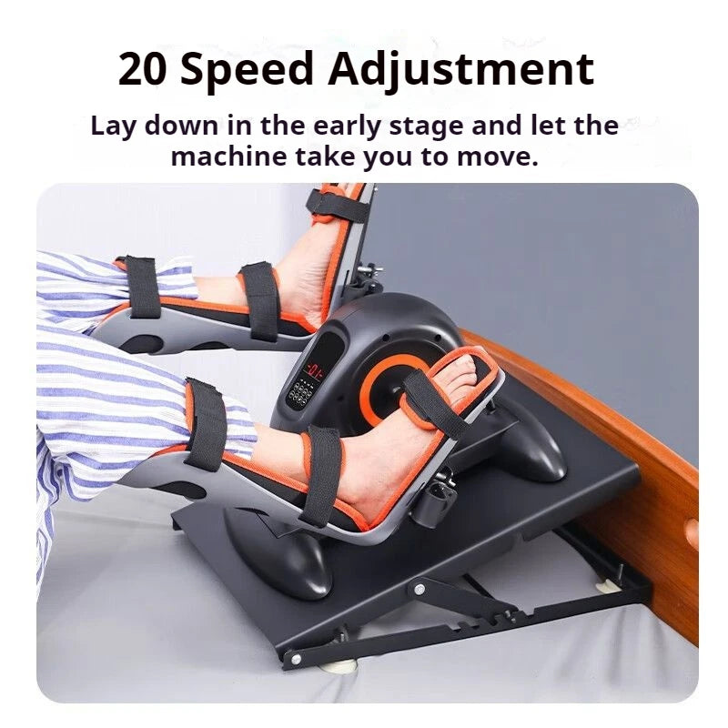 Electric Treadmill, Leg Pedal Machine, Joint Support Belt, and Foot Training Equipment, for Elderly Rehabilitation Therapy