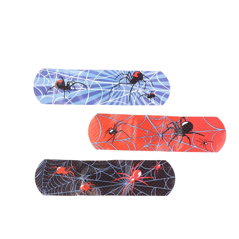 30pcs Cartoon Cute Spider Band Aid Wound Dressing Patch Plaster Skin Tape First Aid Disposable Breathable Adhesive Bandages