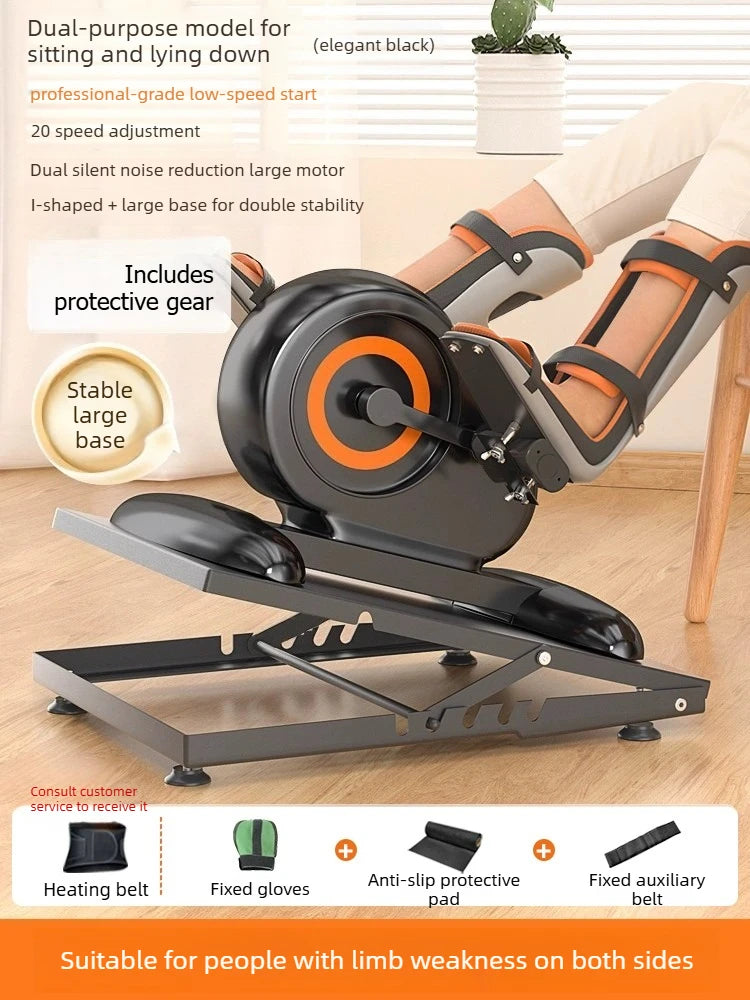 Electric Treadmill, Leg Pedal Machine, Joint Support Belt, and Foot Training Equipment, for Elderly Rehabilitation Therapy