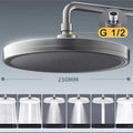 High-Pressure Rain Shower Head - Strong Spray Bathroom Showerhead with Enhanced Water Flow for Refreshing Home Experience