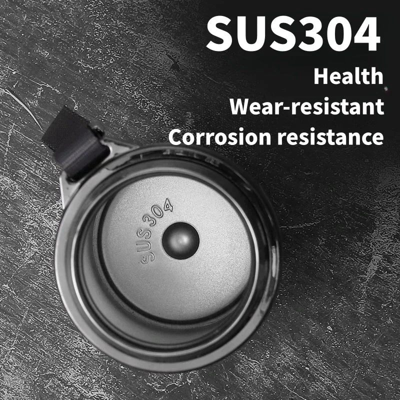800ML-1L Stainless Steel Thermos Bottle 304 Tea Bottle Car Vacuum Bottle with LED Temperature Display Portable Drinking Cup