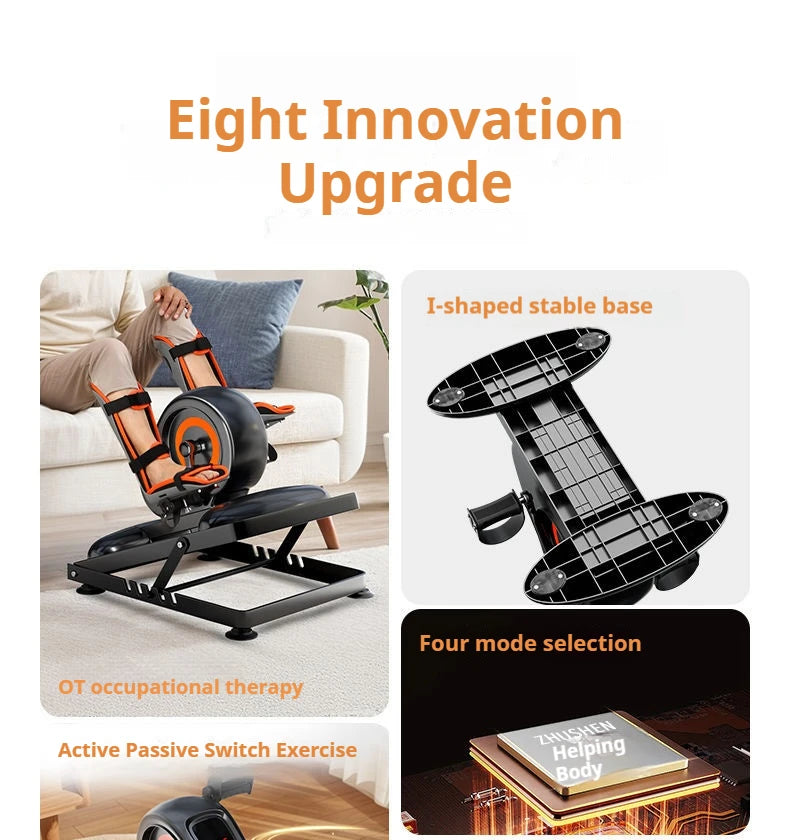 Electric Treadmill, Leg Pedal Machine, Joint Support Belt, and Foot Training Equipment, for Elderly Rehabilitation Therapy
