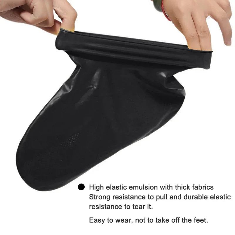 Waterproof Shoe Covers Silicone Anti-Slip Rain Boots Unisex Sneakers Protector for Outdoor Rainy Day Protectors Shoes Cover