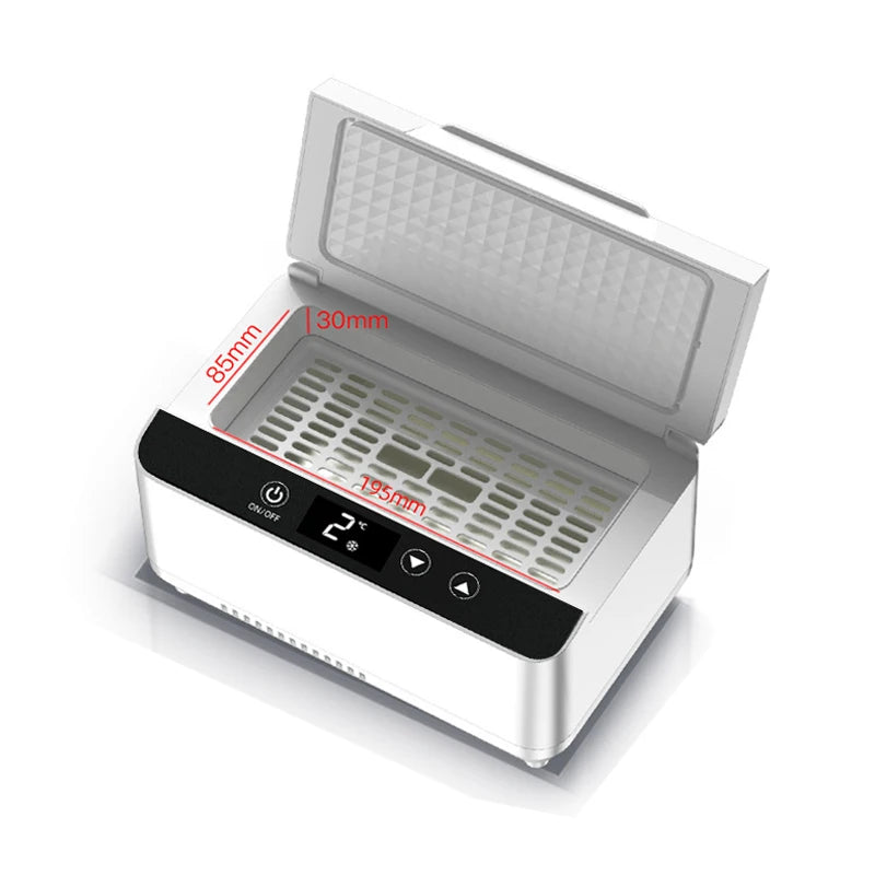 Portable Insulin Cooler - Mini Medical Fridge for Diabetic Supplies with Double Layer Super Capacity, USB/Battery Powered Travel