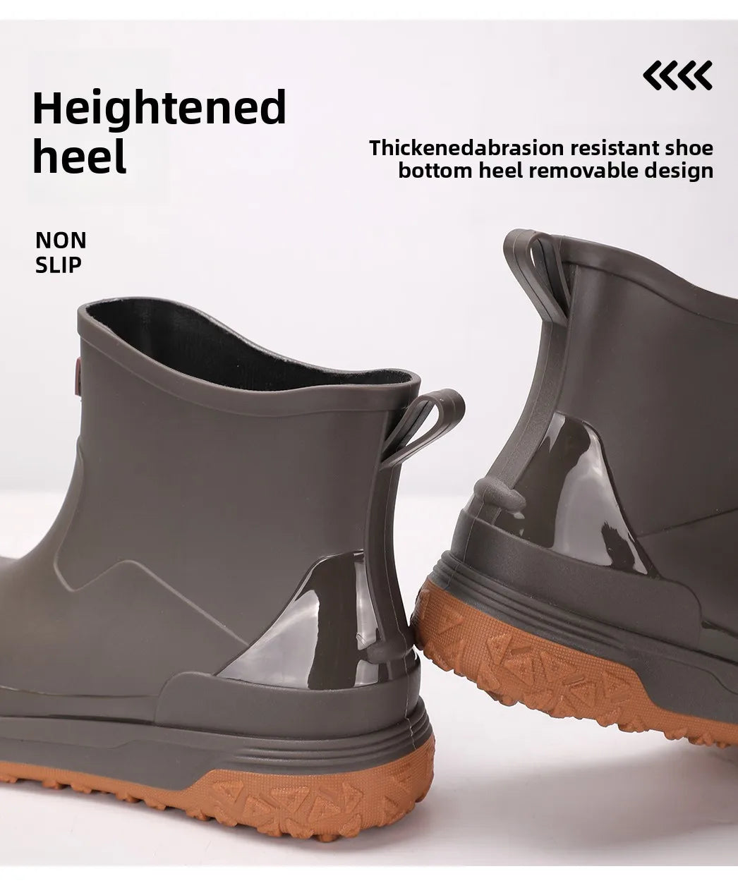 Fishing water shoes for men waterproof anti-slip  wear-resistant rain boots rain shoes, 2026 new style kitchen work rubber shoes