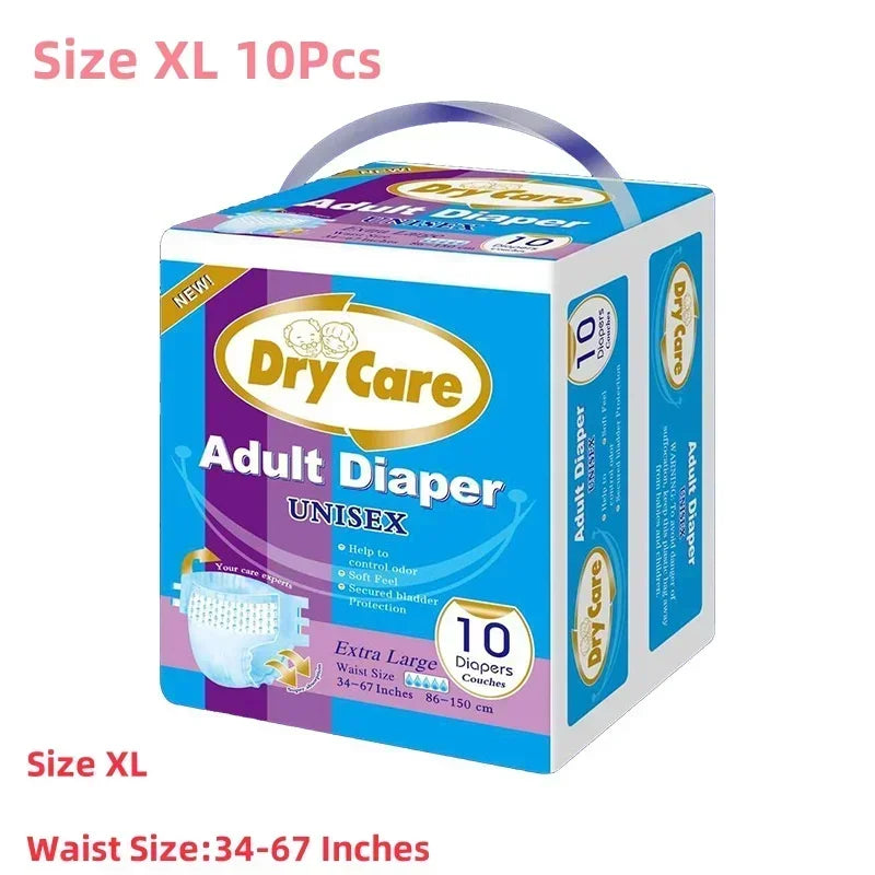 20Pcs Adult Diaper Nappies Pants Disposable Patients Ultra Absorbent Water Elderly Maternal Care Mats Pads Unisex underwear