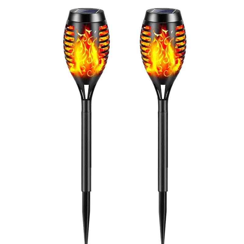 Smart Light Sensing Outdoor Landscape Lights Decorative Lights with Flickering Flame Torch for Gardens Patio Lawns Path